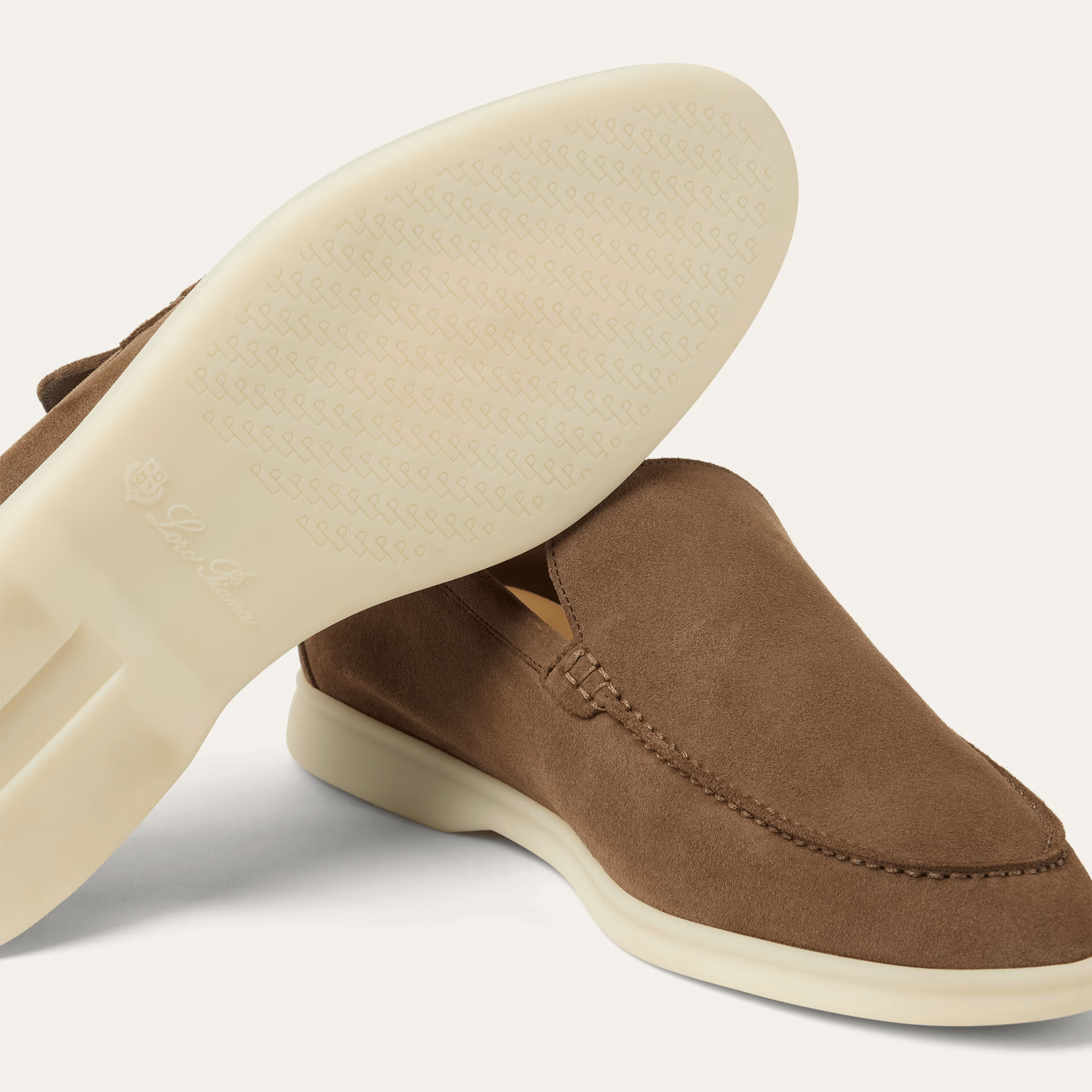 Loro Piana Summer Walk Suede Loafers - Dusk (H0X4)