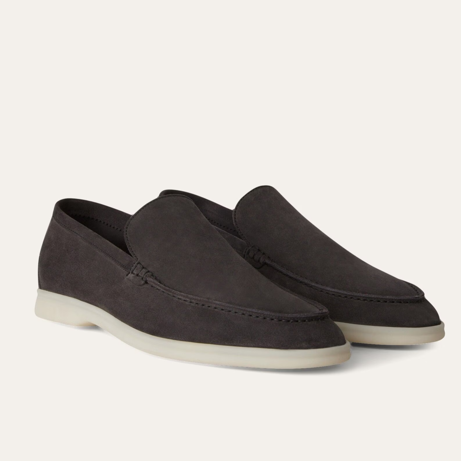 Loro Piana Summer Walk Suede Loafer - Caviar (MB97)