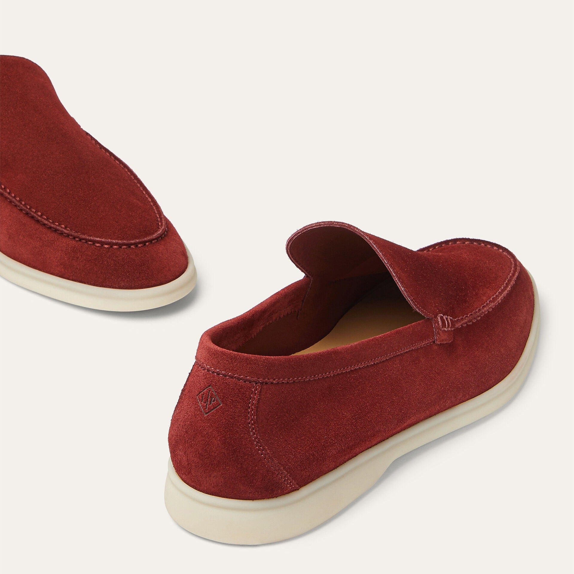 Loro Piana Summer Walk Suede Loafers - Dried Red (R0DV)