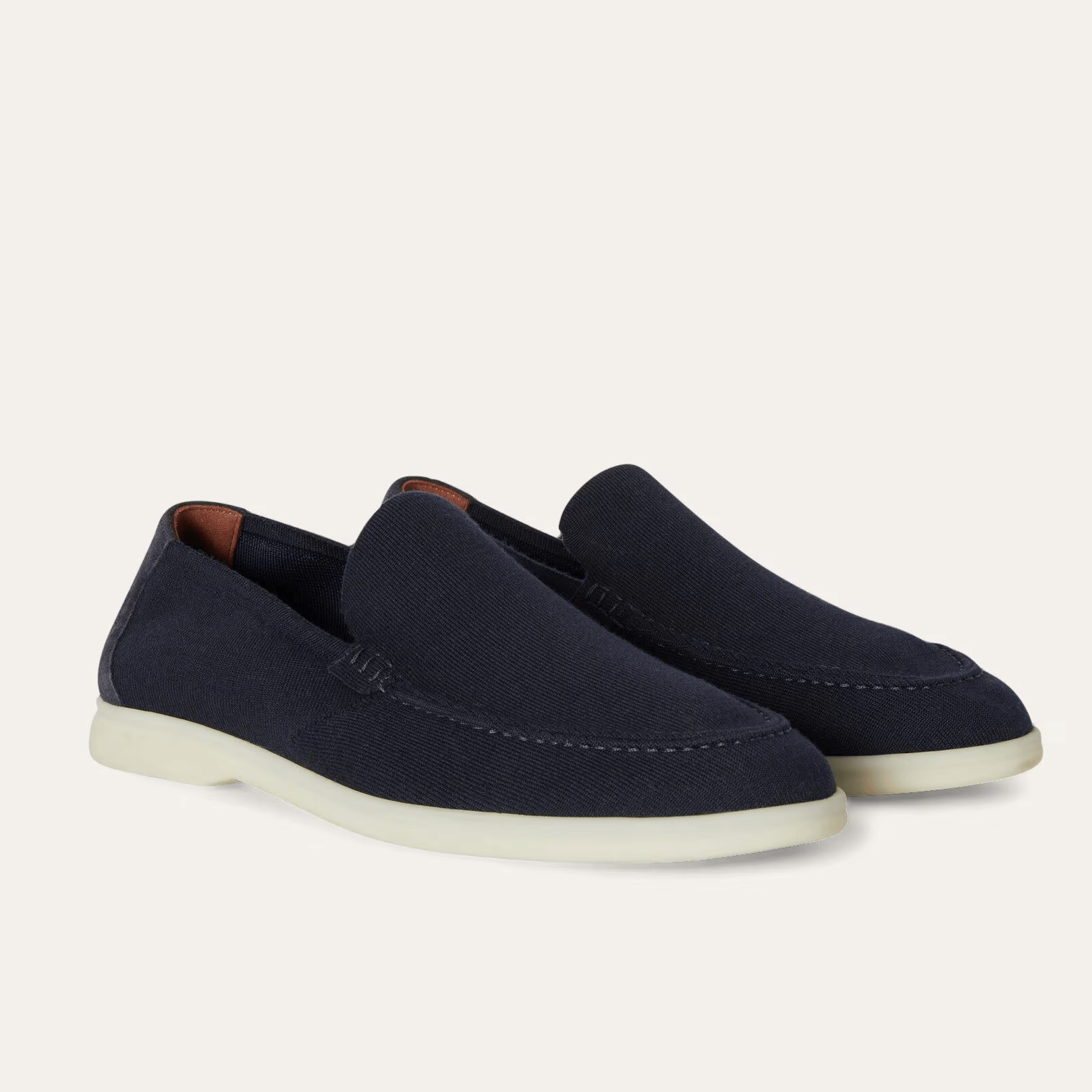 Loro Piana Summer Knitted Walk Wish® Wool Loafers - Navy Blue (W000)