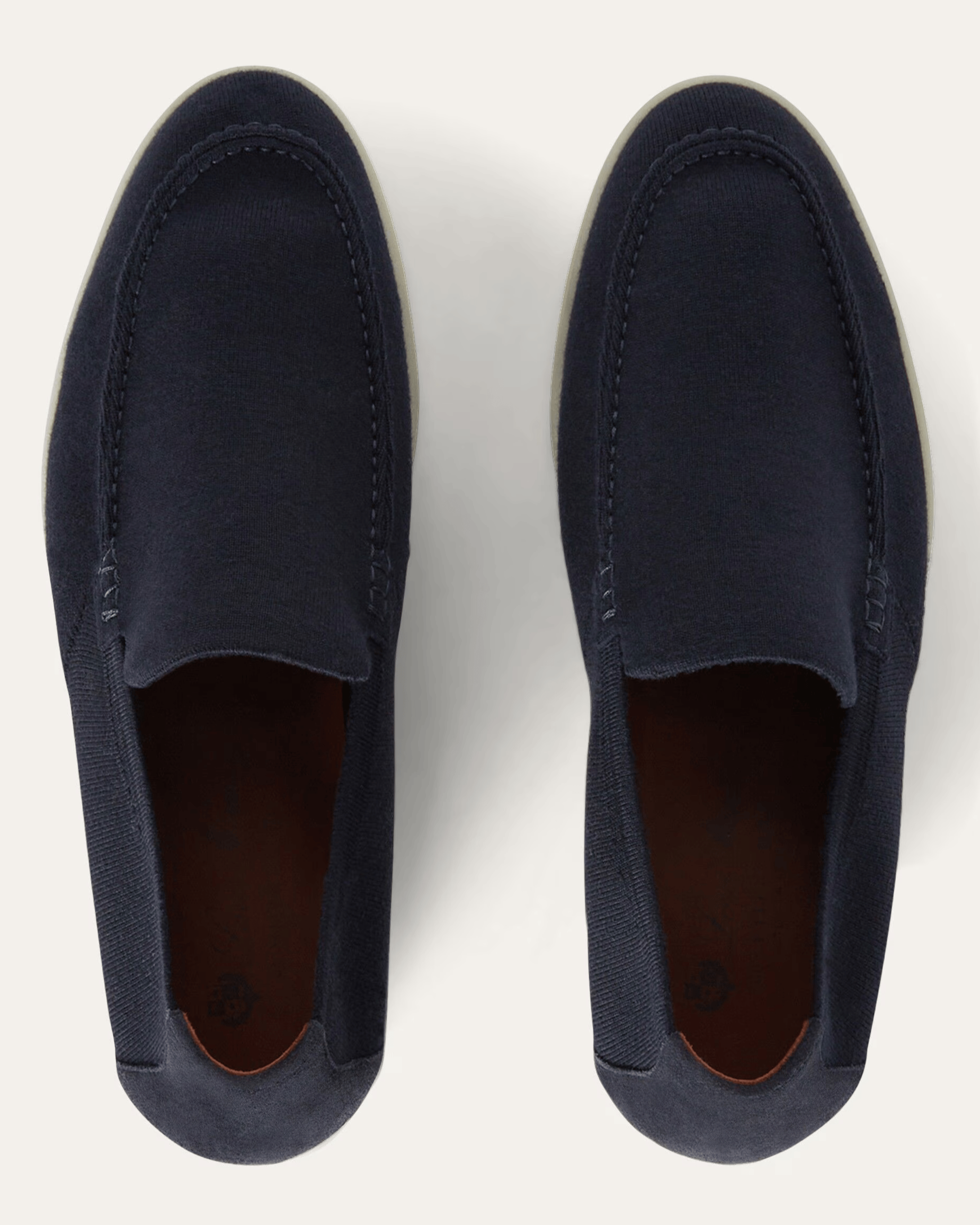 Loro Piana Summer Knitted Walk Wish® Wool Loafers -  Navy Blue (W000)