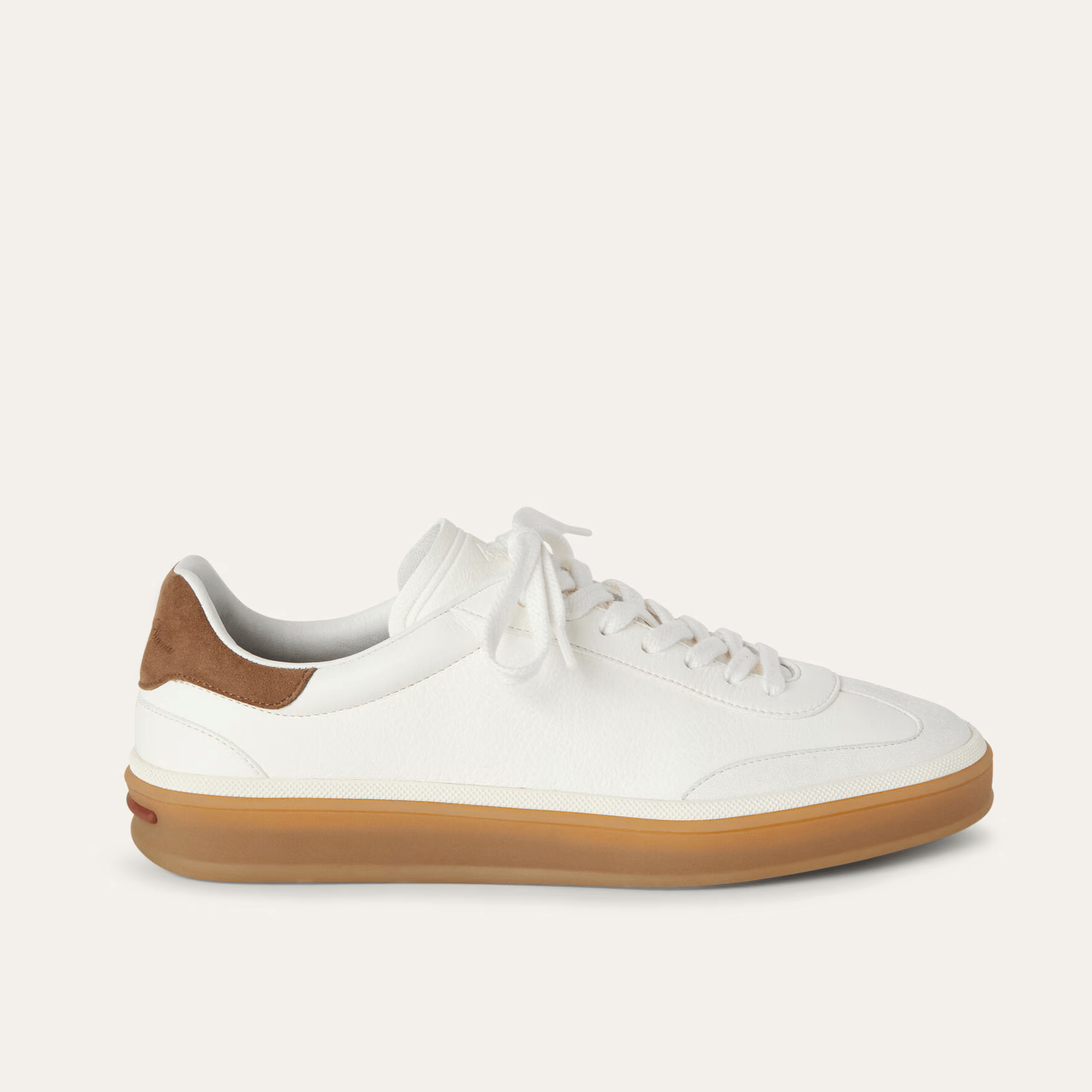 Loro Piana Tennis Walk Deerskin Sneakers - White (1000)