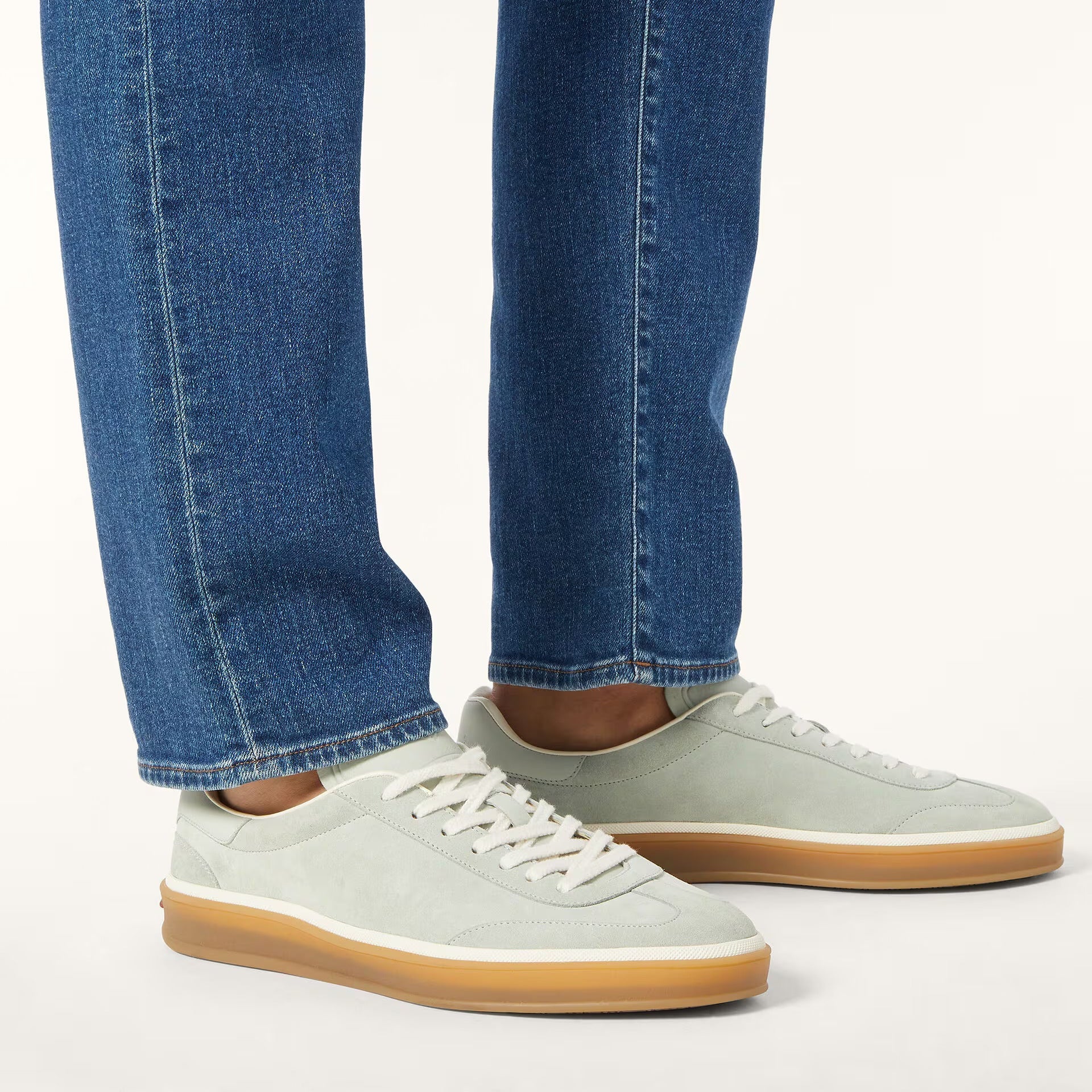 Loro Piana Tennis Walk Sneakers - Popsicle Mint (519Y)