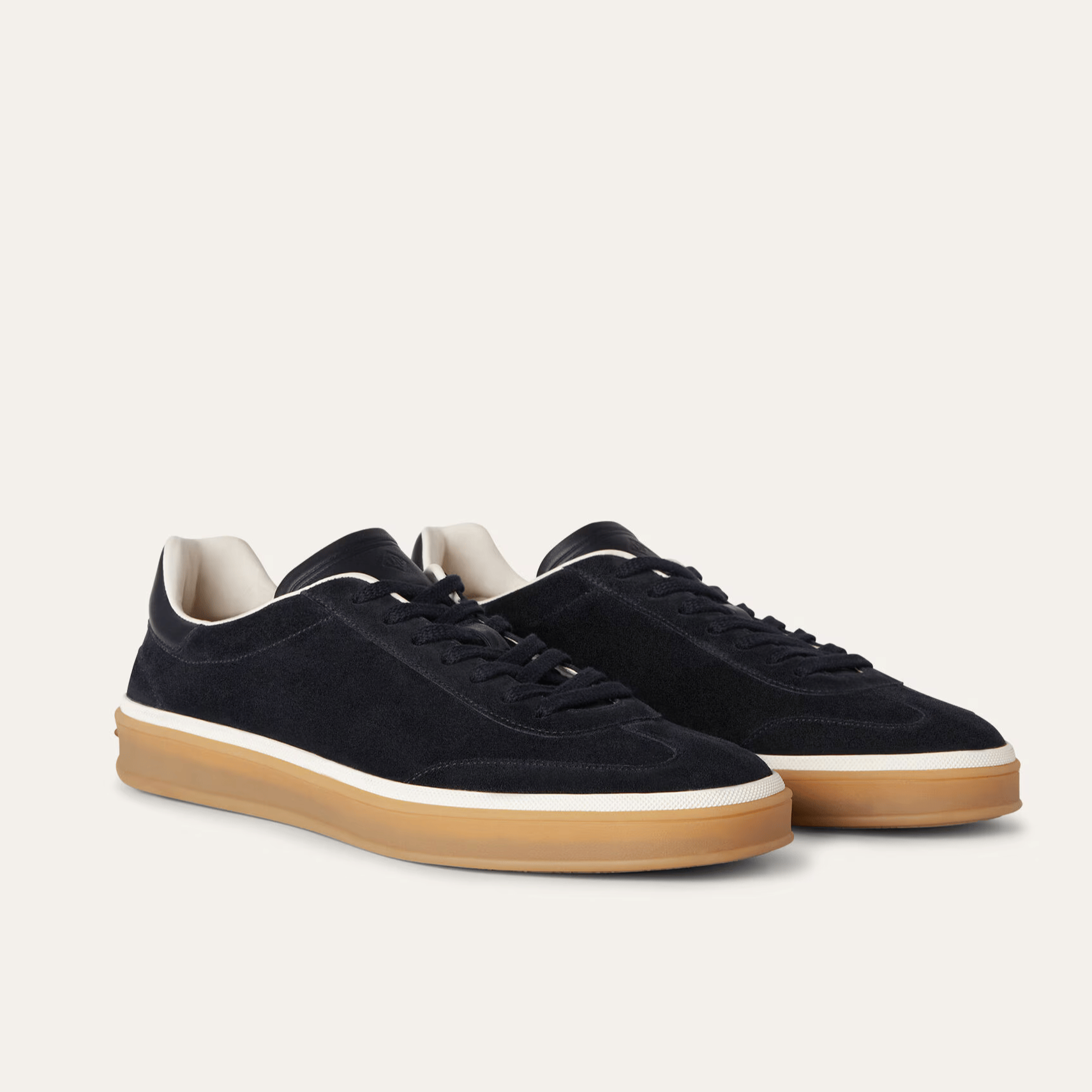 Loro Piana Tennis Walk Suede Calf Split Sneakers - Navy Blue (W000)