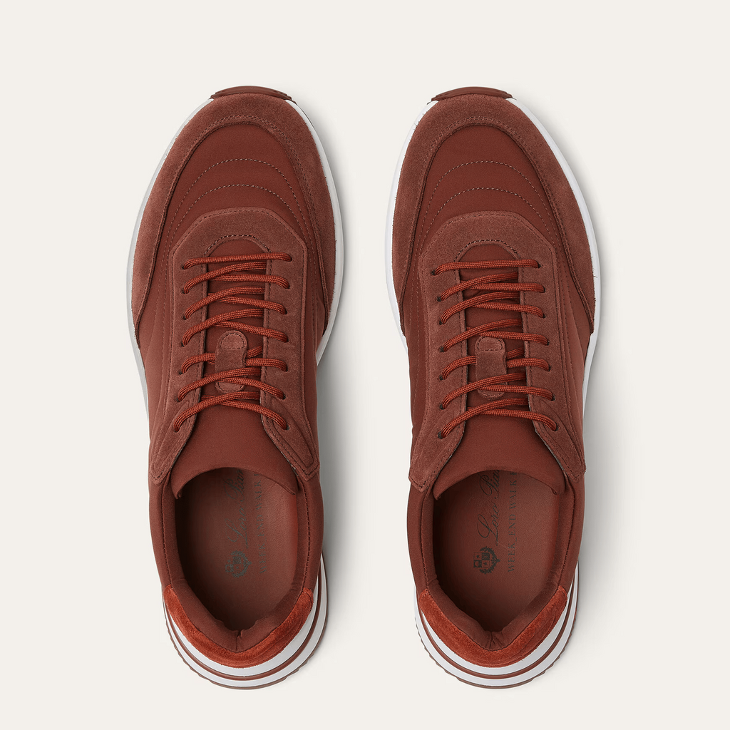 Loro Piana Weekend Walk Microfibre Storm System® Sneakers - Sanguine Pencil (P0B2)