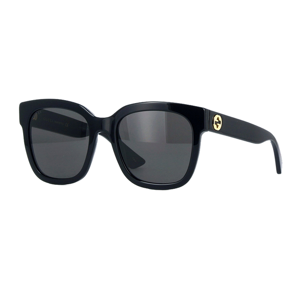 Gucci GG0034S Rectangular Frame Black Sunglasses