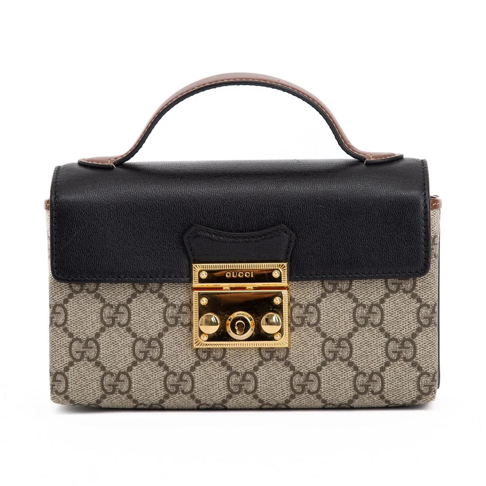 Gucci GG Supreme Padlock Bag – Beige