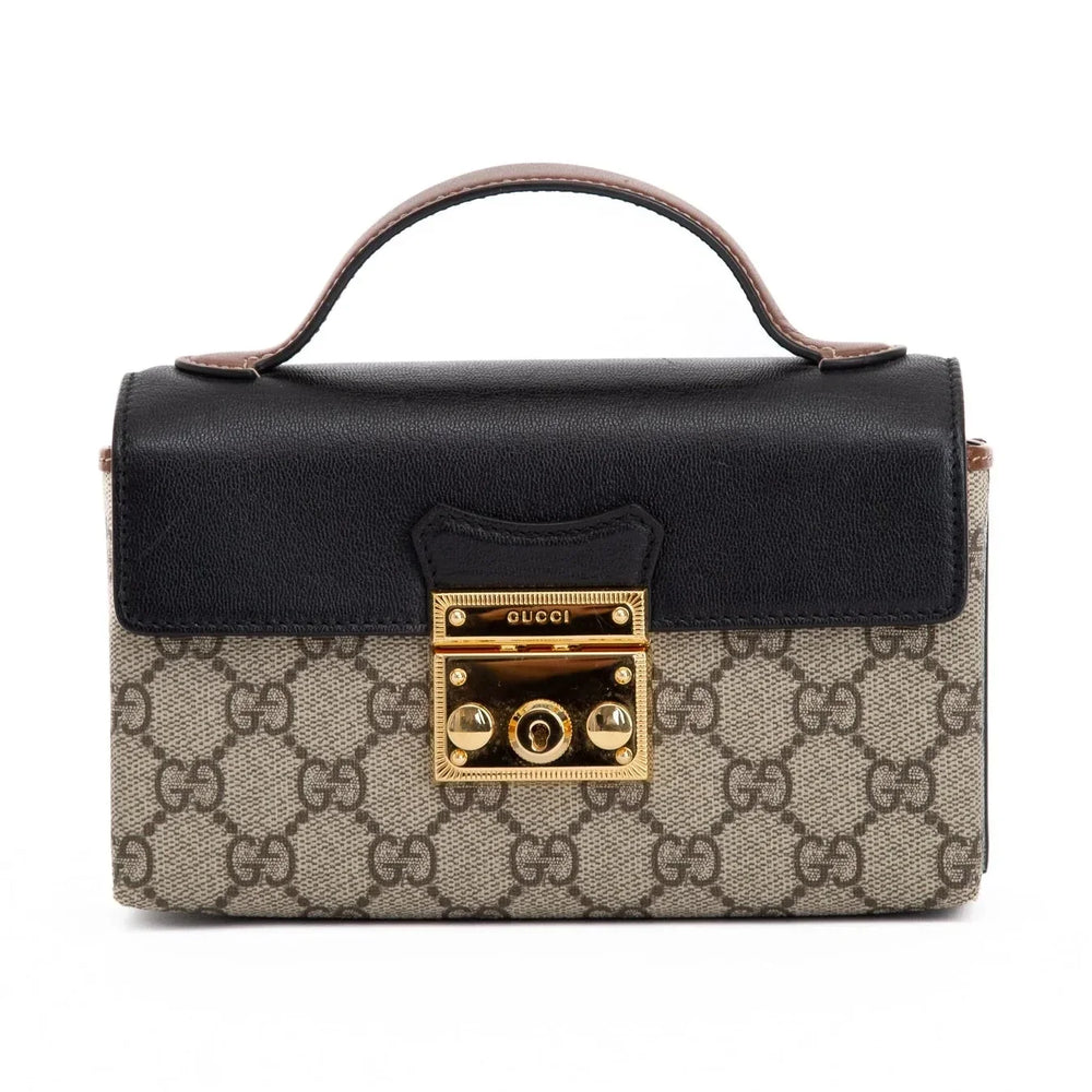 Gucci GG Supreme Padlock Bag – Beige