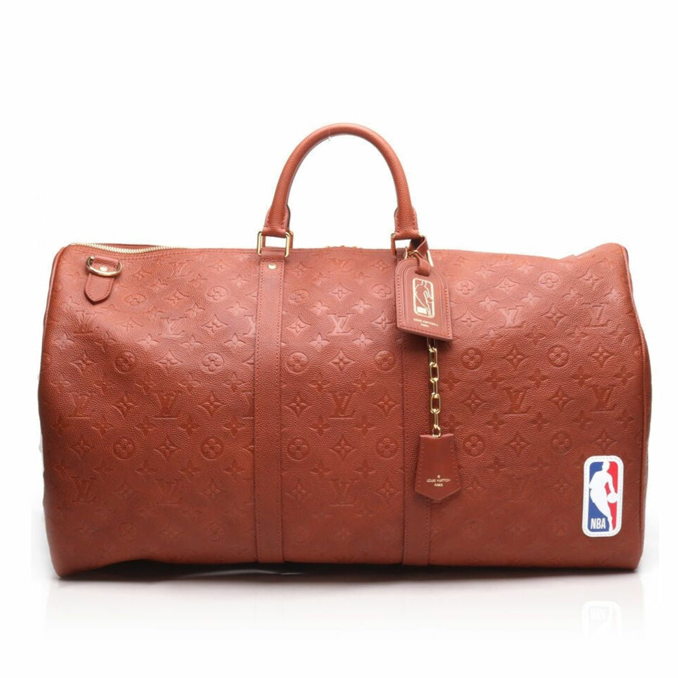 Louis Vuitton Keepall Bandoulière 55  Duffle Bag - Brown