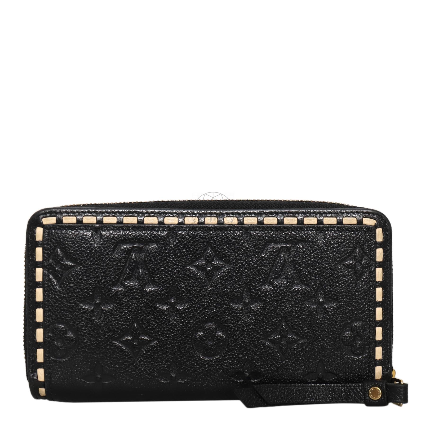 Louis Vuitton Monogram Empreinte Zippy Wallet - Black