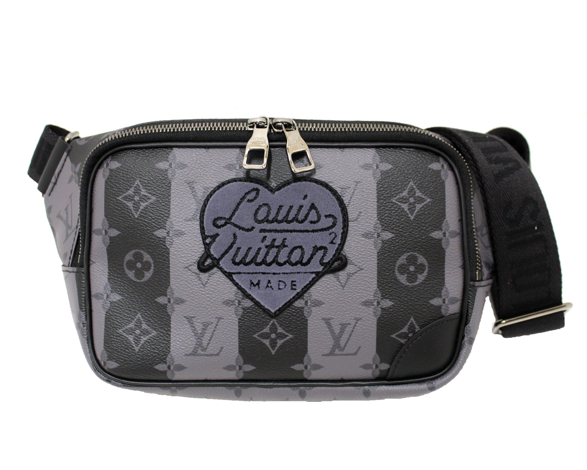 Louis Vuitton x NIGO Monogram Eclipse LV Heart Sling Bag - Black
