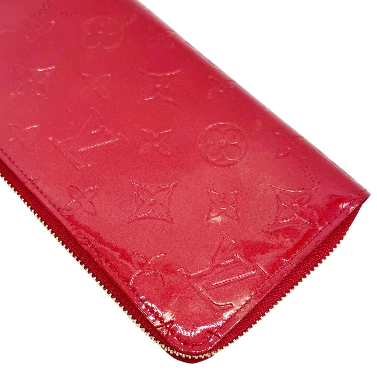Louis Vuitton Vernis Zippy Wallet - Red