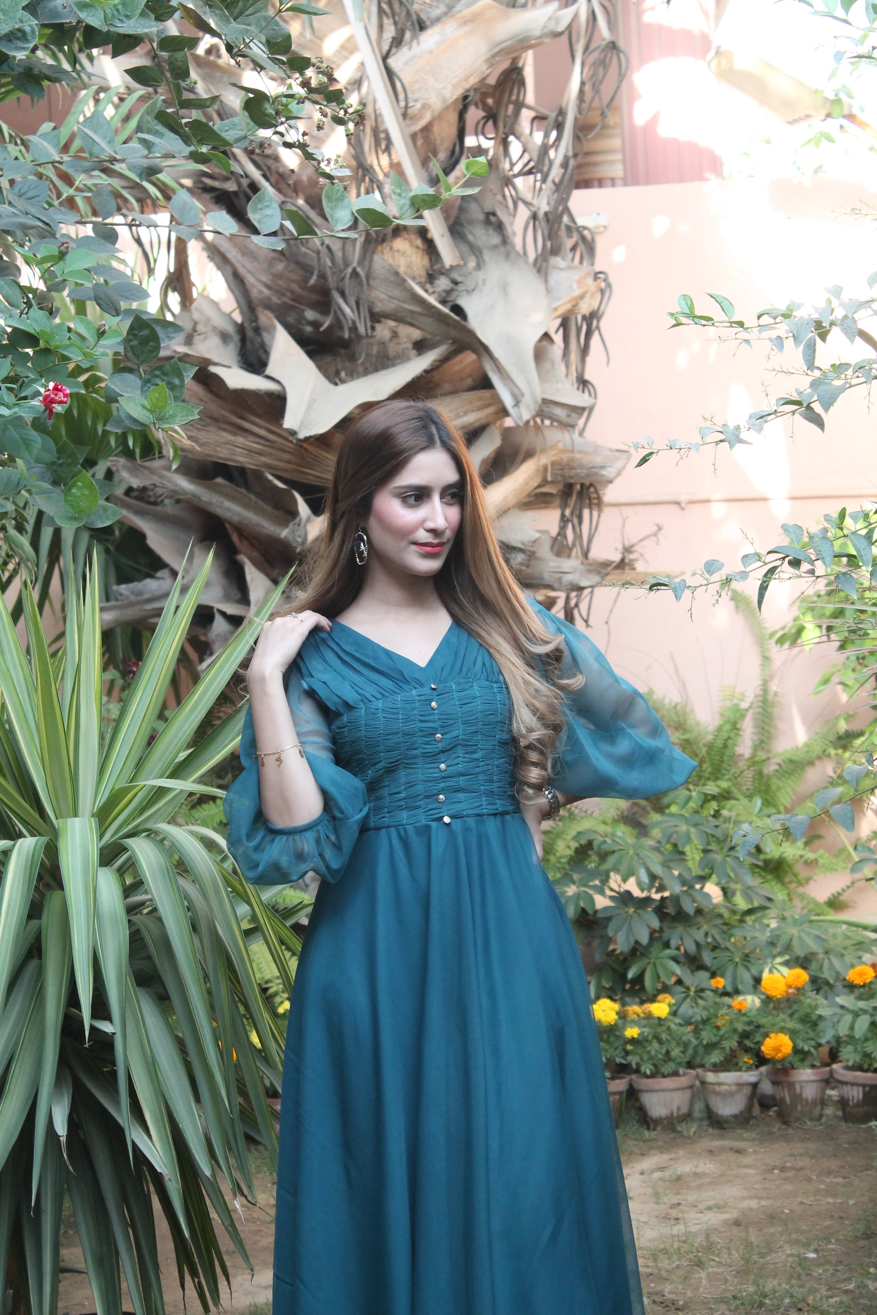 Jade Green Tulle Dress