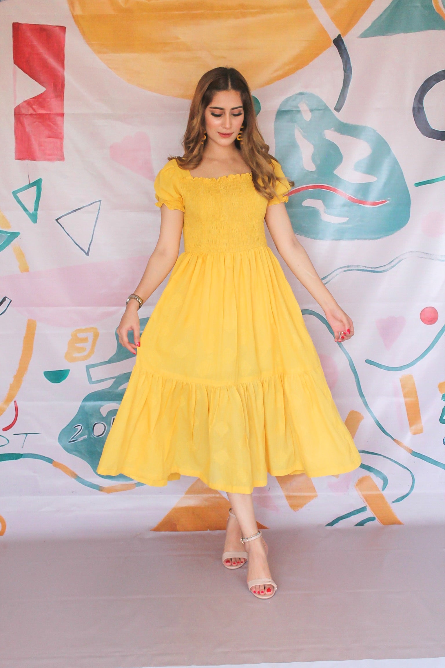 Sandy Yellow Dress