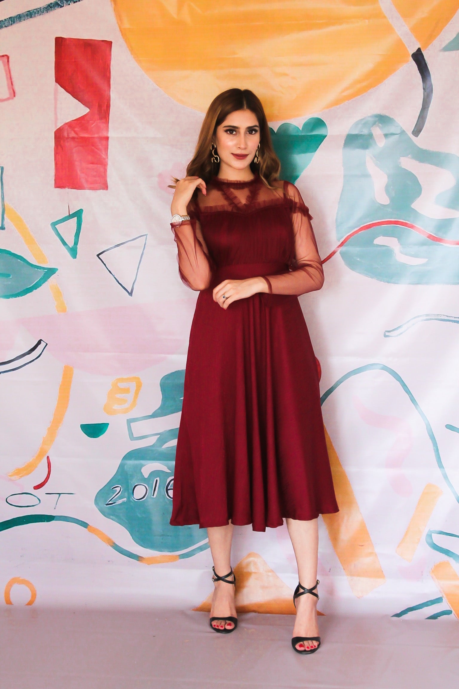 Rocco Maroon Dress