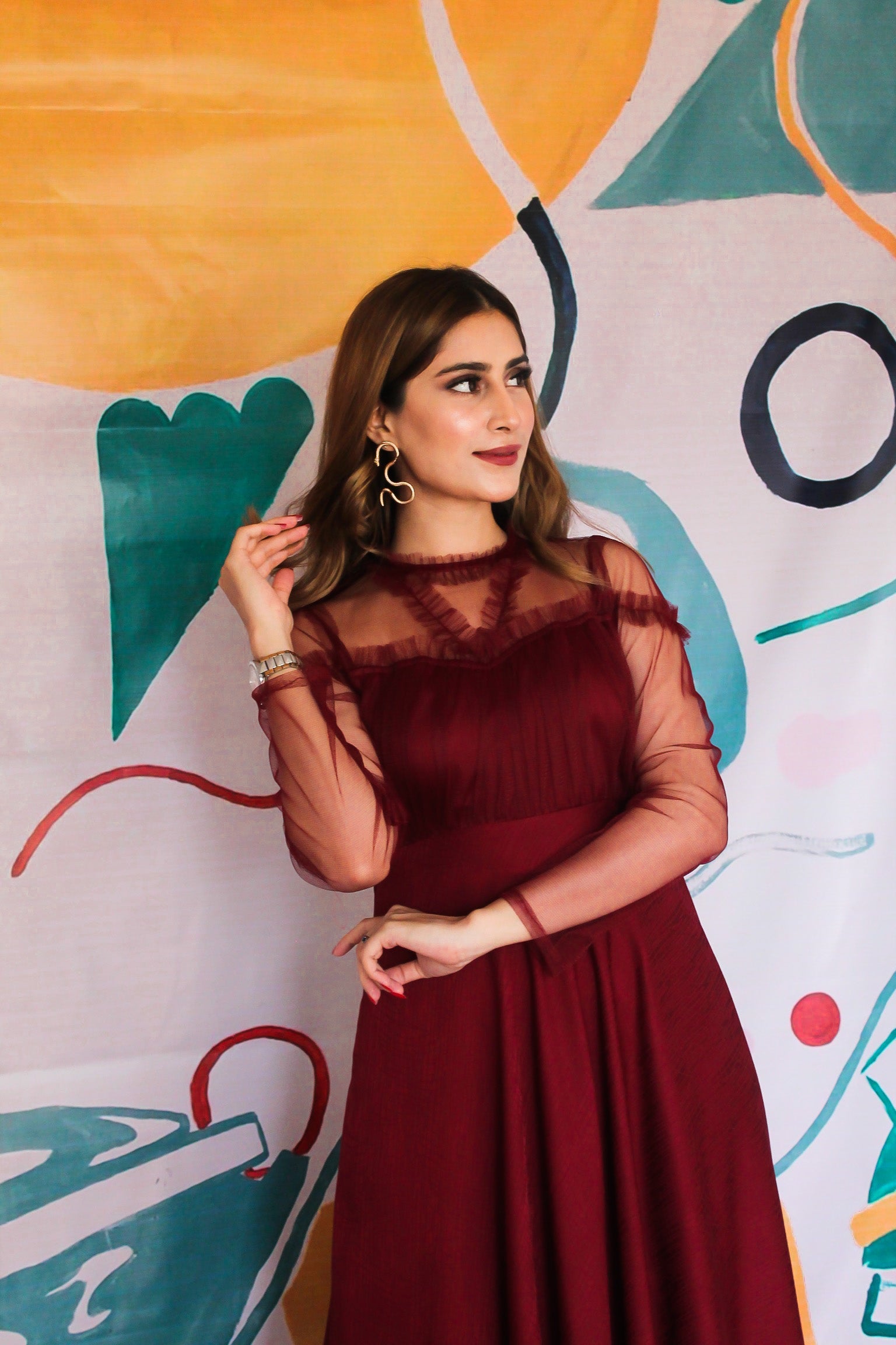 Rocco Maroon Dress
