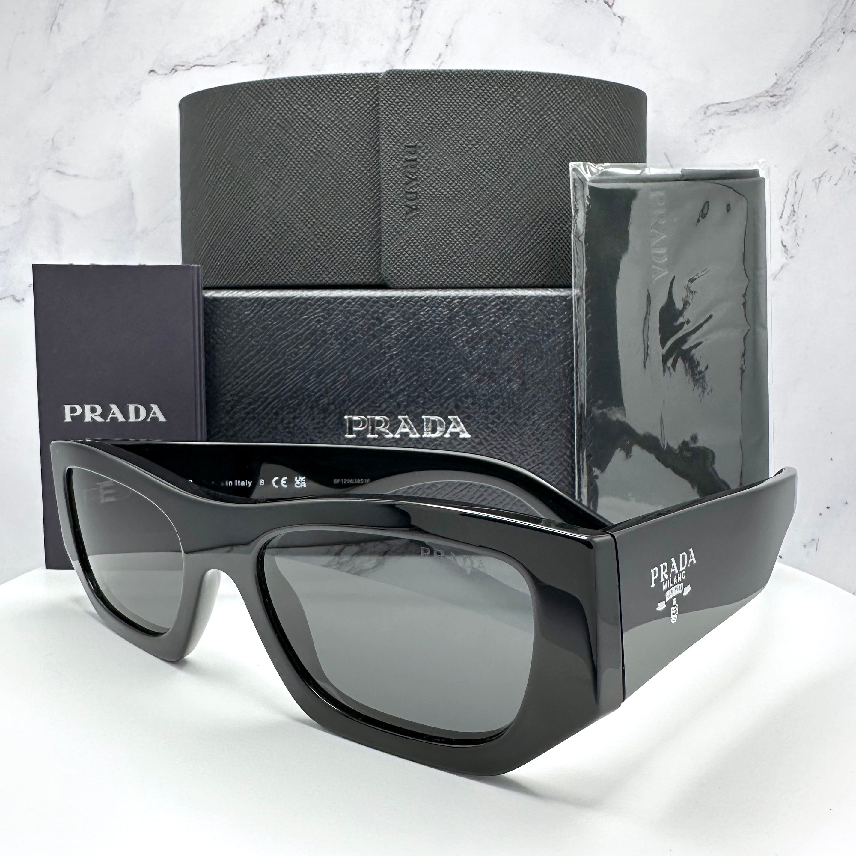 Prada PRA01S 16K08Z Black Sunglasses