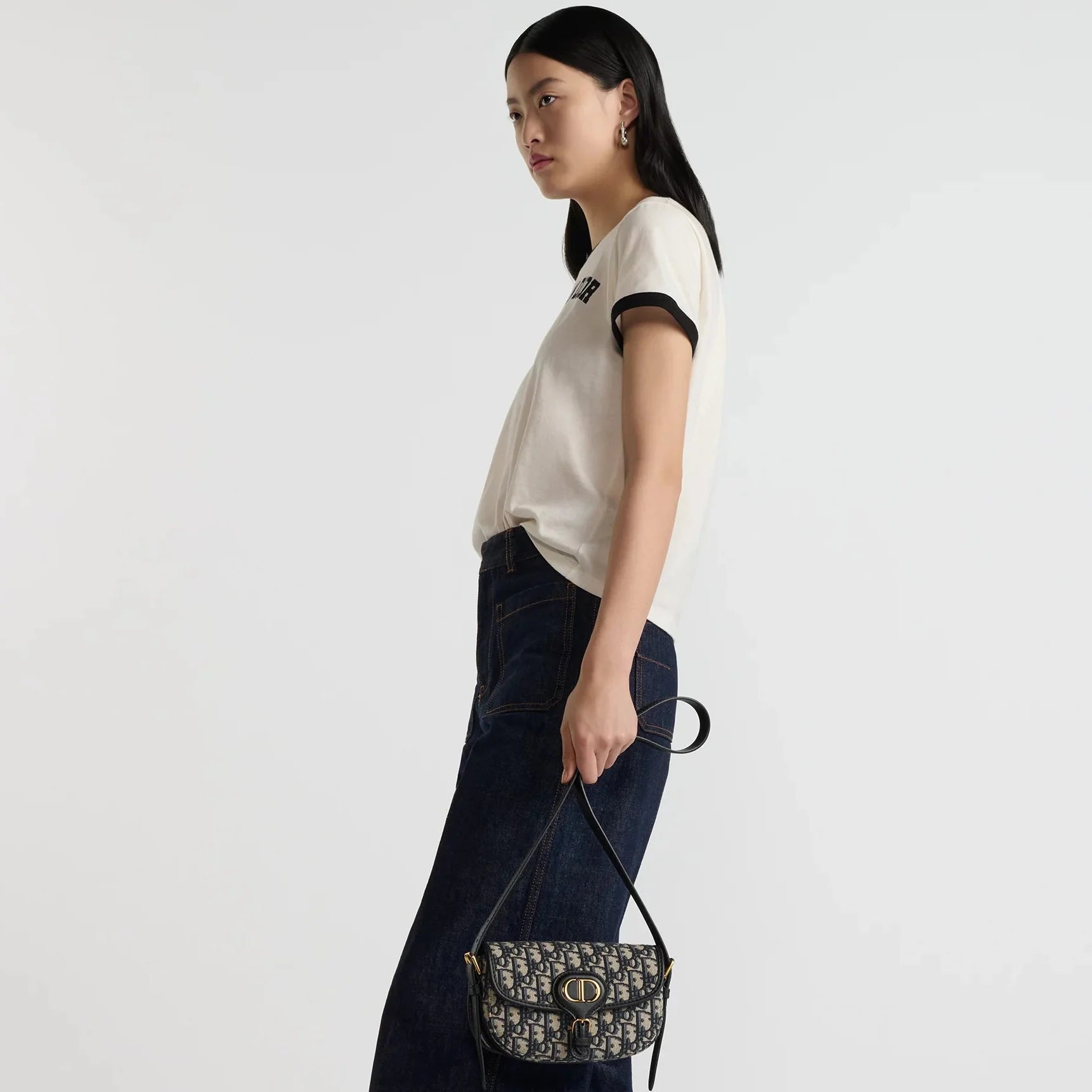Dior Bobby East West Bag - Blue Dior Oblique Jacquard
