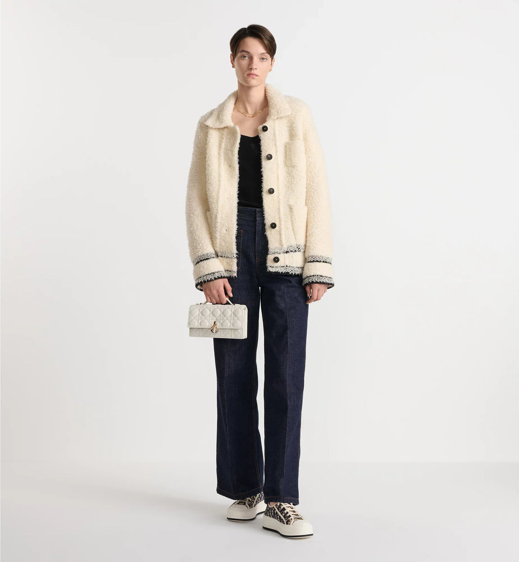 Dior My Dior Cannage Lambskin Mini Bag - Latte