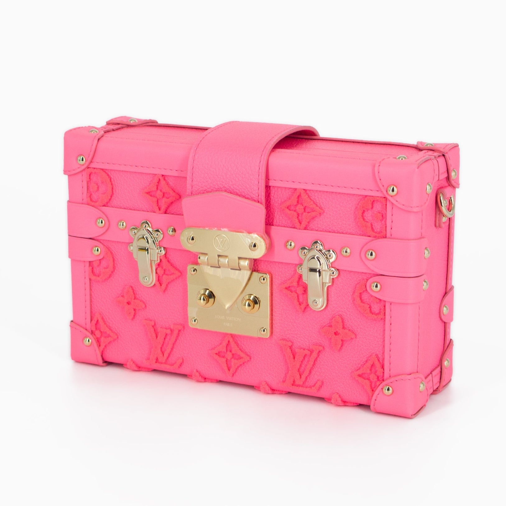 Louis Vuitton Monogram Tuffetage Petite Malle Shoulder Bag - Rose Fluo