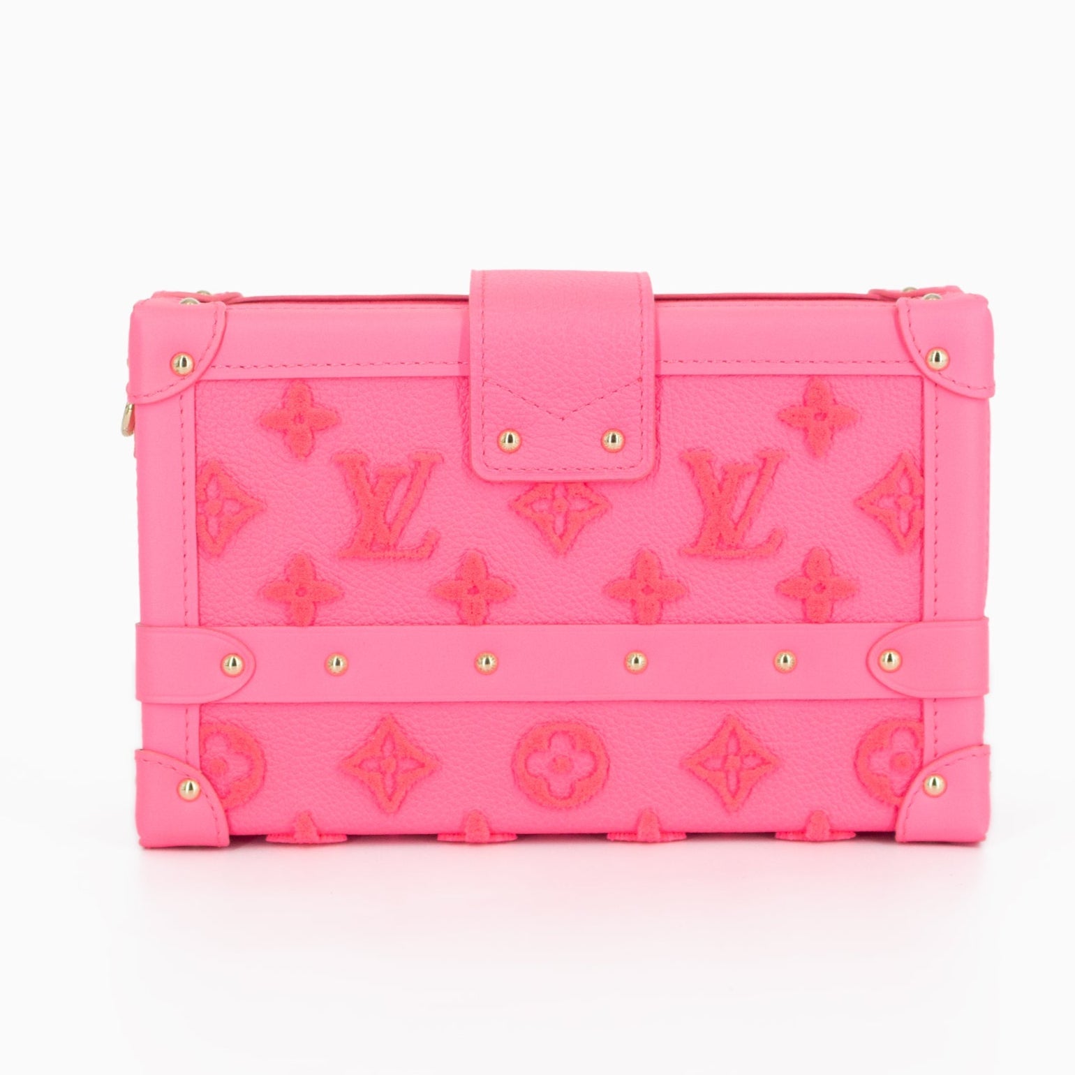 Louis Vuitton Monogram Tuffetage Petite Malle Shoulder Bag - Rose Fluo
