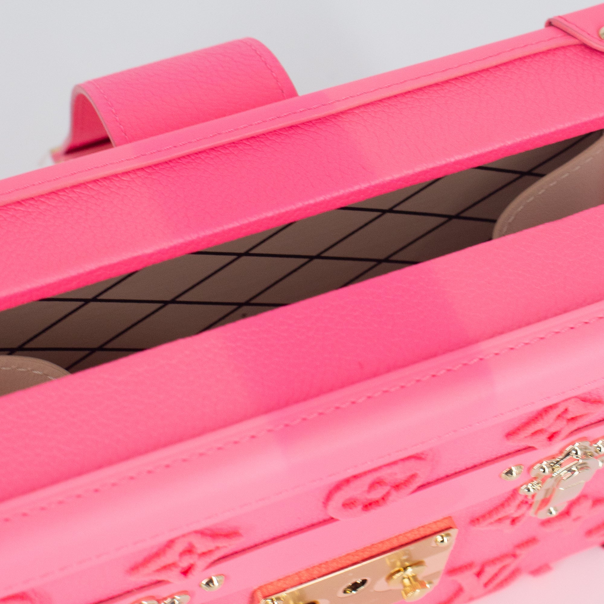 Louis Vuitton Monogram Tuffetage Petite Malle Shoulder Bag - Rose Fluo