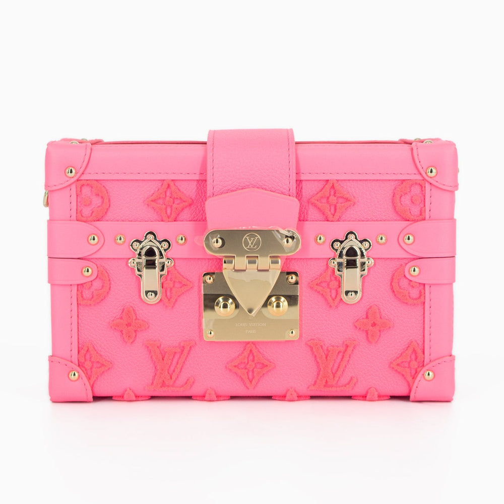 Louis Vuitton Monogram Tuffetage Petite Malle Shoulder Bag - Rose Fluo