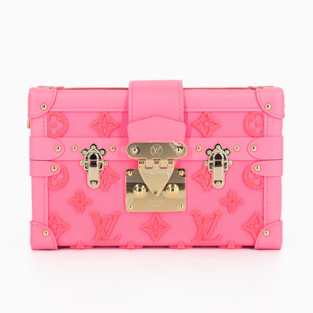 Louis Vuitton Monogram Tuffetage Petite Malle Shoulder Bag - Rose Fluo