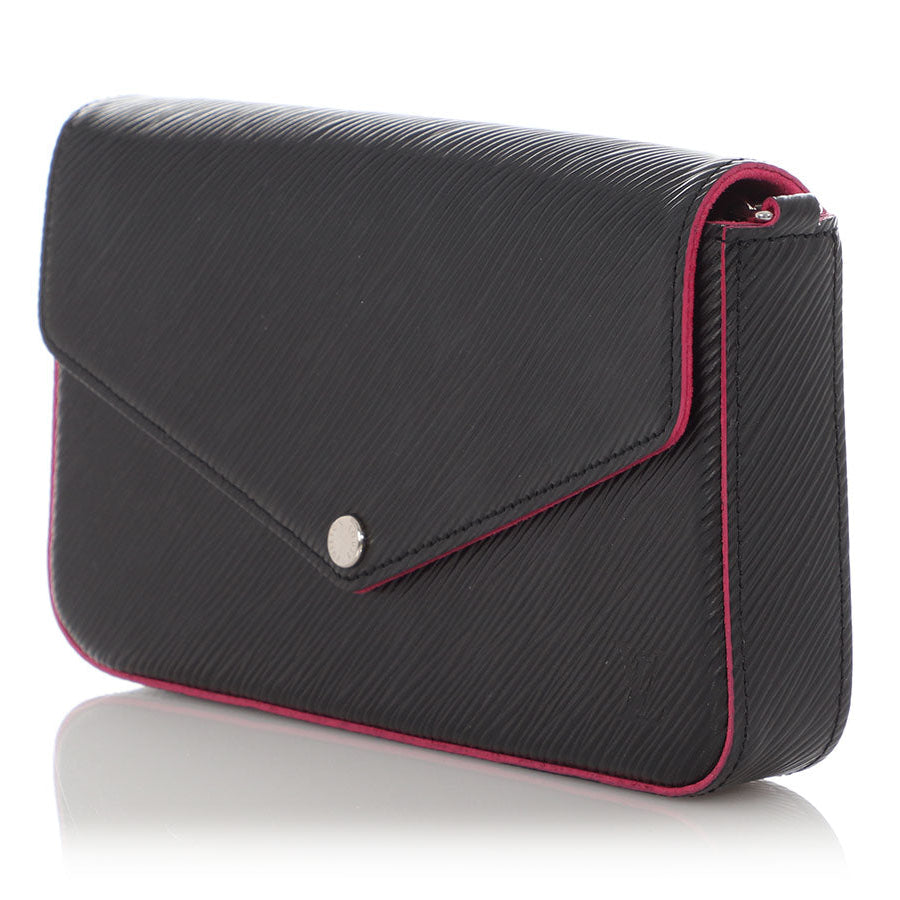 Louis Vuitton Epi Pochette Felicie Chain Bag - Black Hot Pink