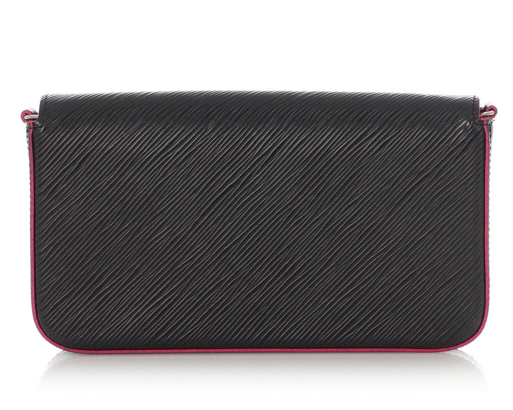 Louis Vuitton Epi Pochette Felicie Chain Bag - Black Hot Pink