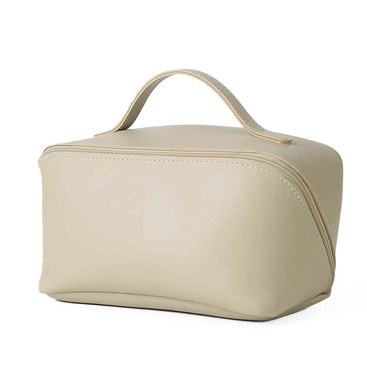 Large Capacity Travel Cosmetic Bag Beige