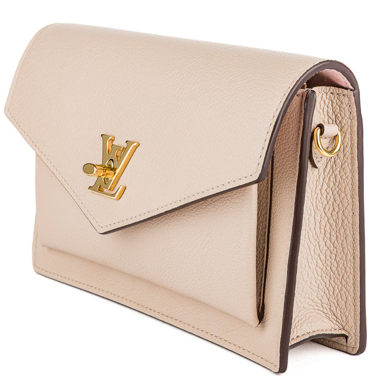 Louis Vuitton Mylockme BB Chain Pochette Bag - Beige