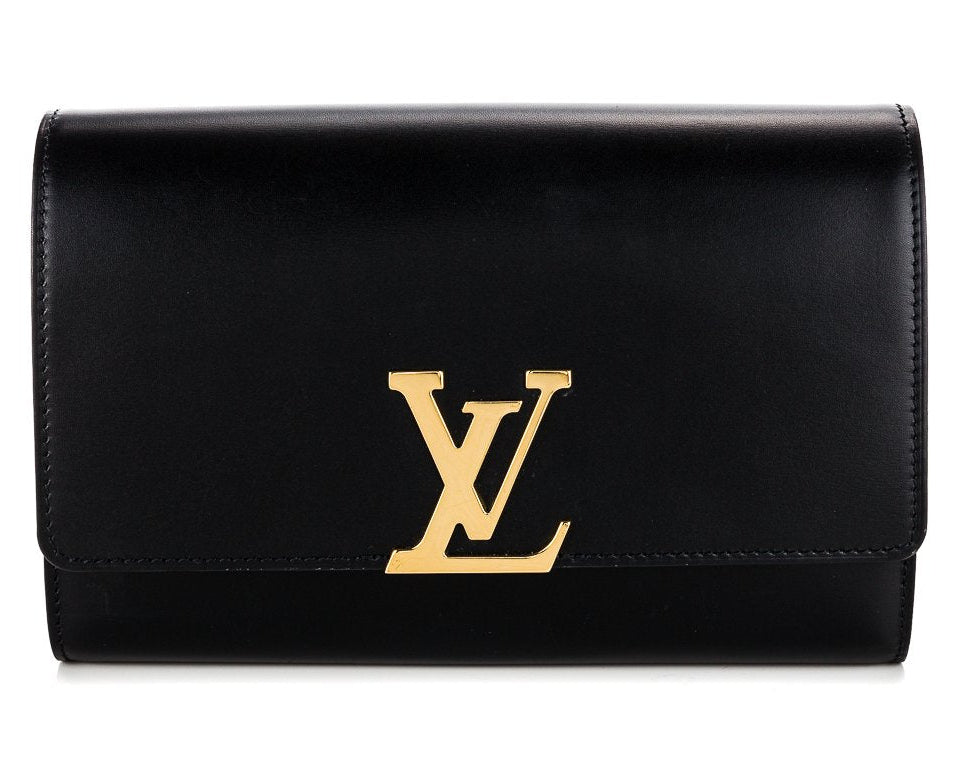 Louis Vuitton Pochette Louise Chain Clutch - Black