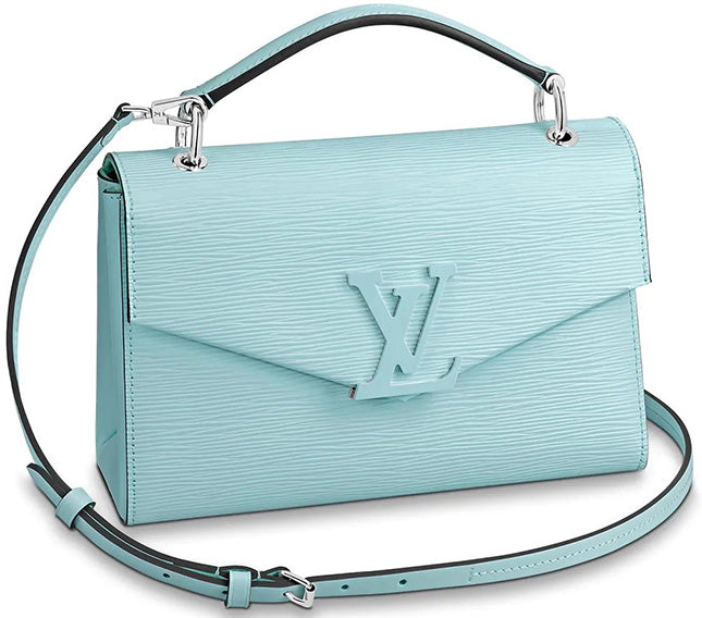 Louis Vuitton Epi Grenelle PM Grenelle Handbag - Ice Blue
