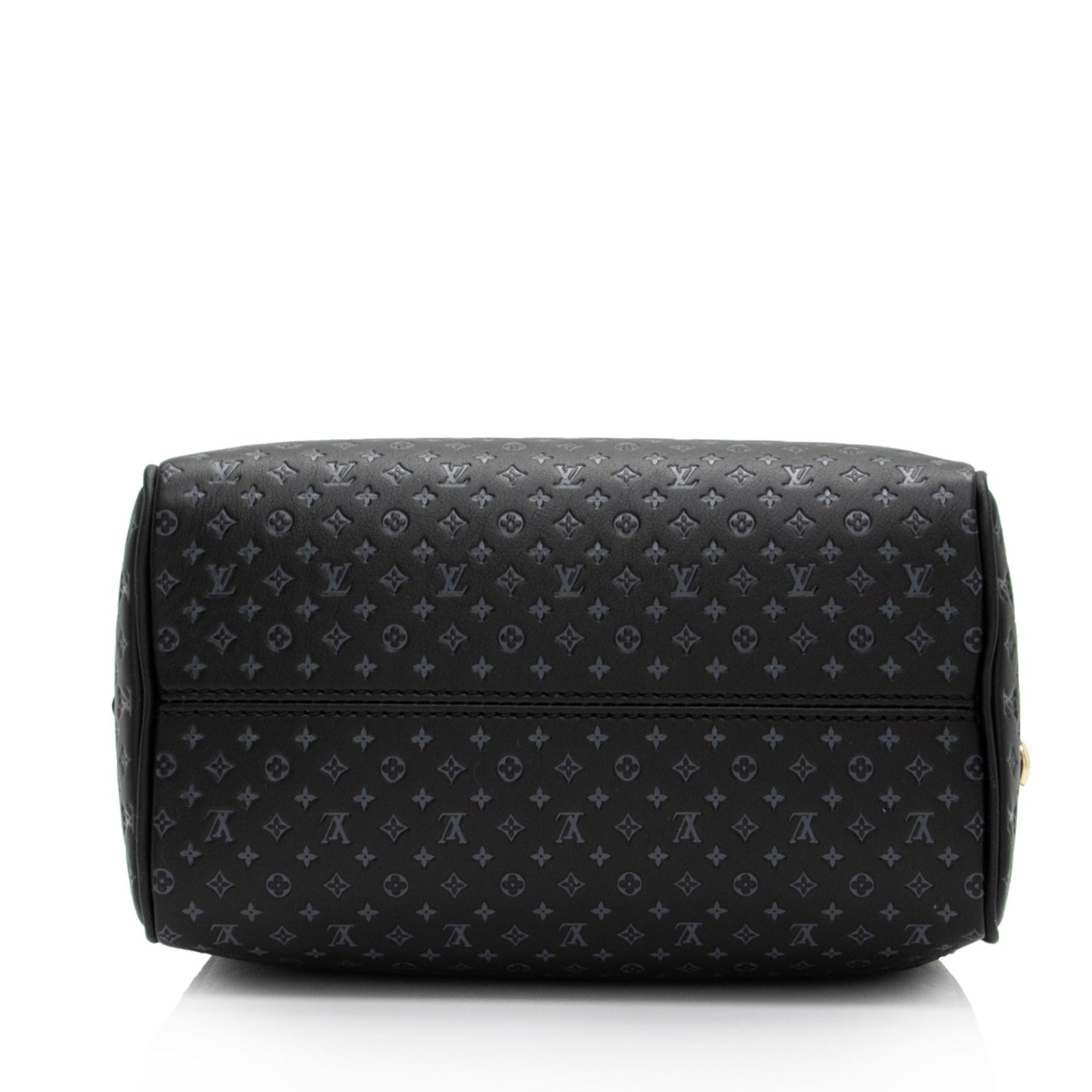 Louis Vuitton Calfskin Nanogram Embossed Speedy Bandoulière 20 - Black