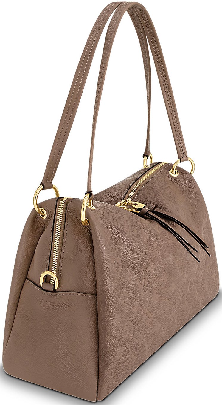 Louis Vuitton Monogram Empreinte Ponthieu PM Shoulder Bag - Beige