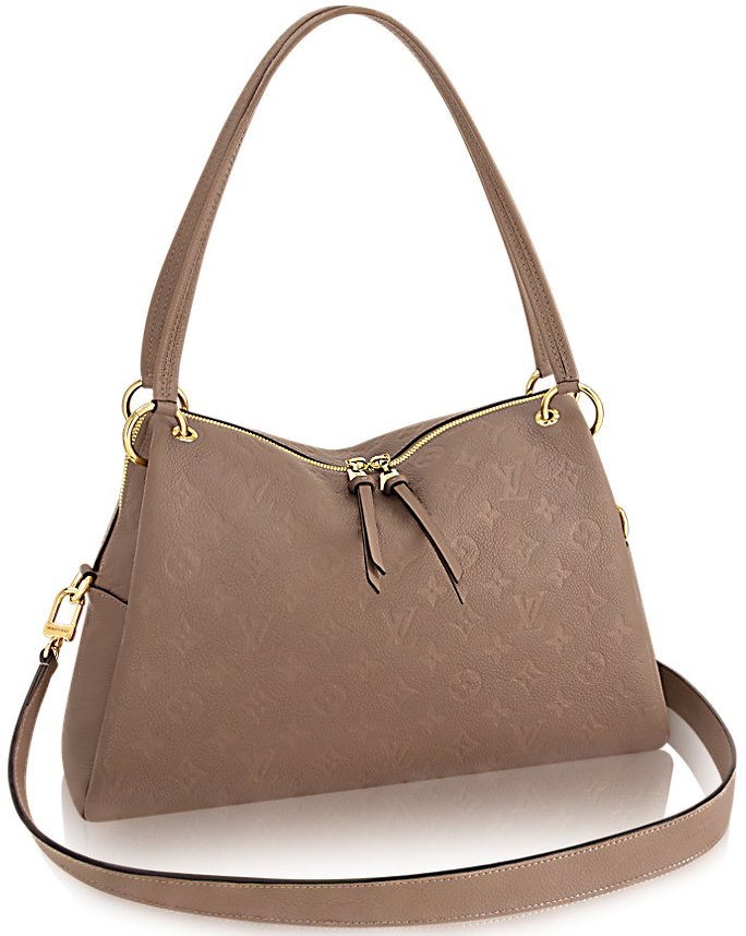Louis Vuitton Monogram Empreinte Ponthieu PM Shoulder Bag - Beige