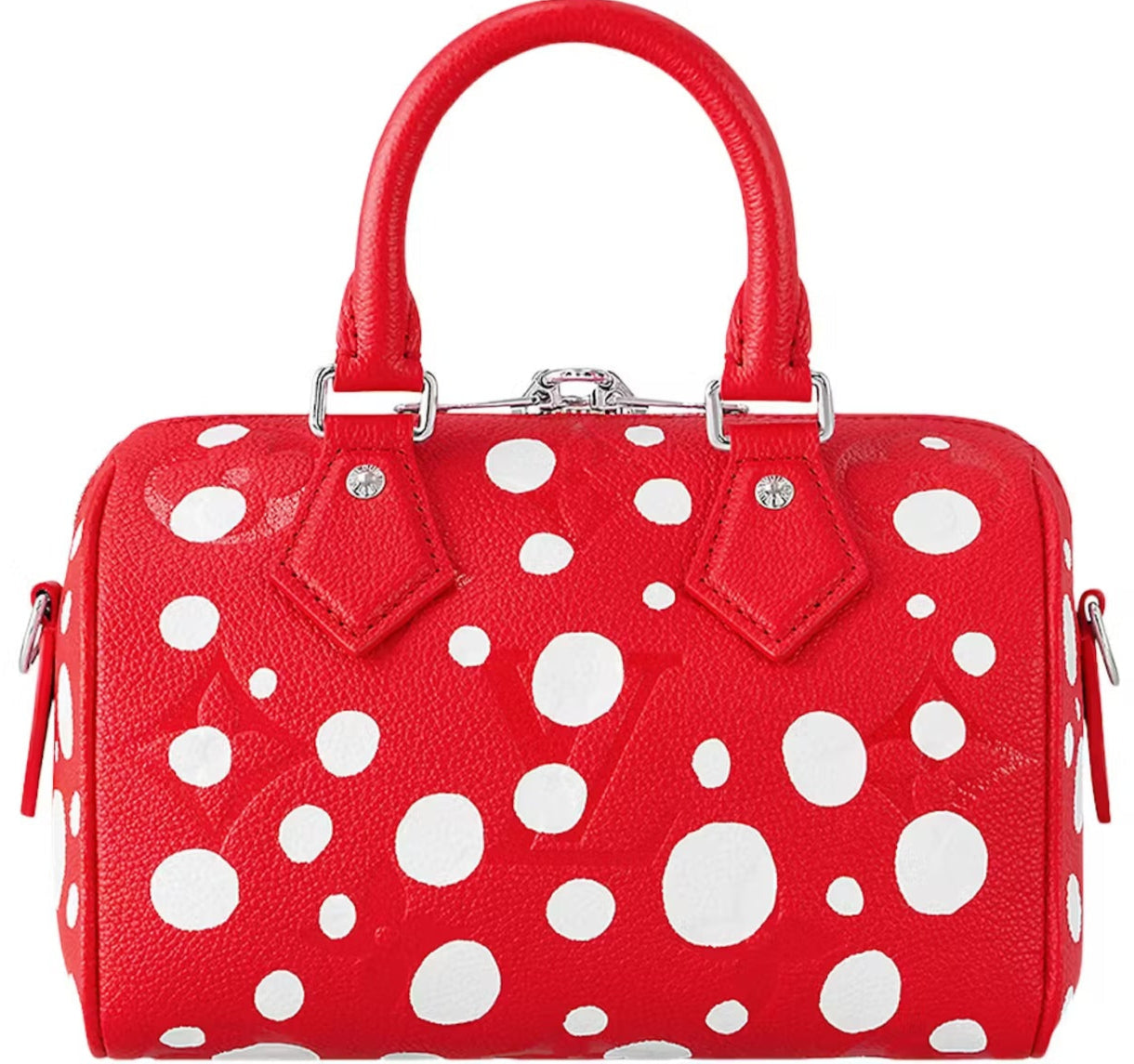 Louis Vuitton x Yayoi Kusama Speedy 20 Bandoulière Handbag - Red
