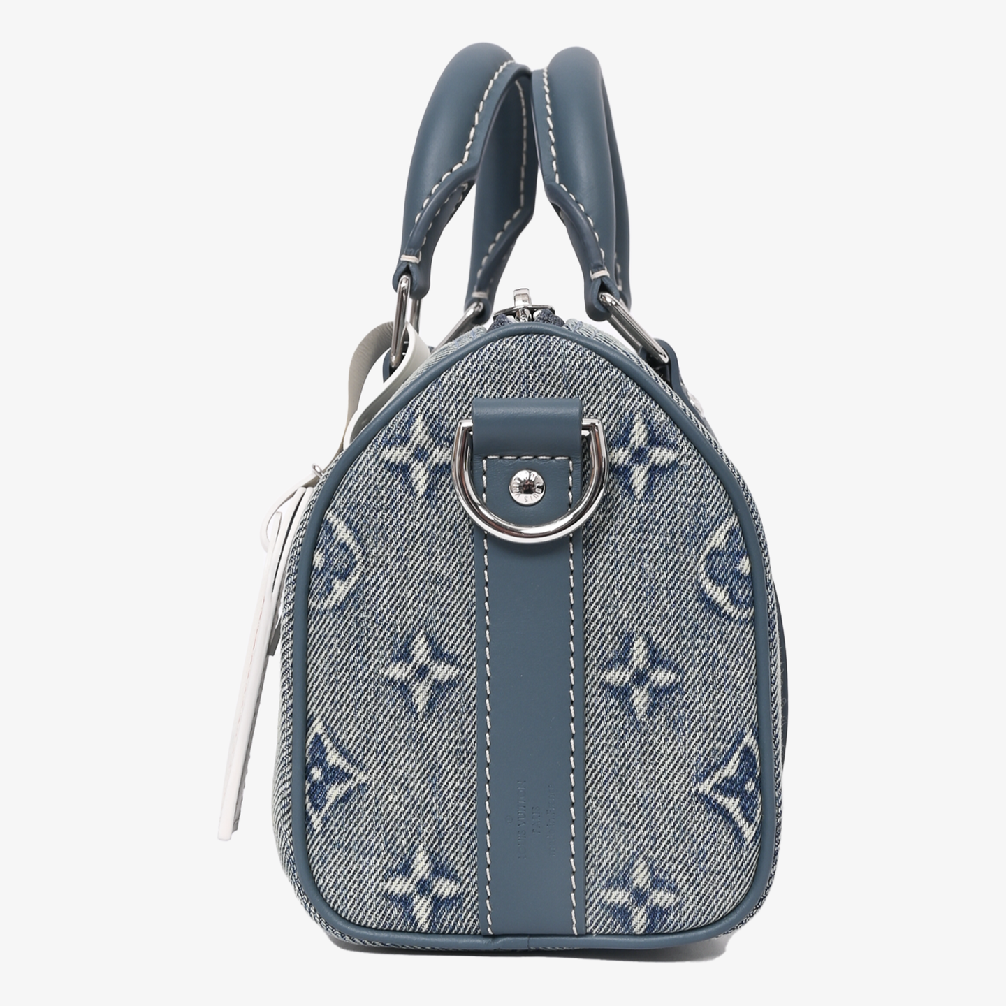 Louis Vuitton Keepall Bandoulière 25 Washed Denim Duffle Bag - Blue