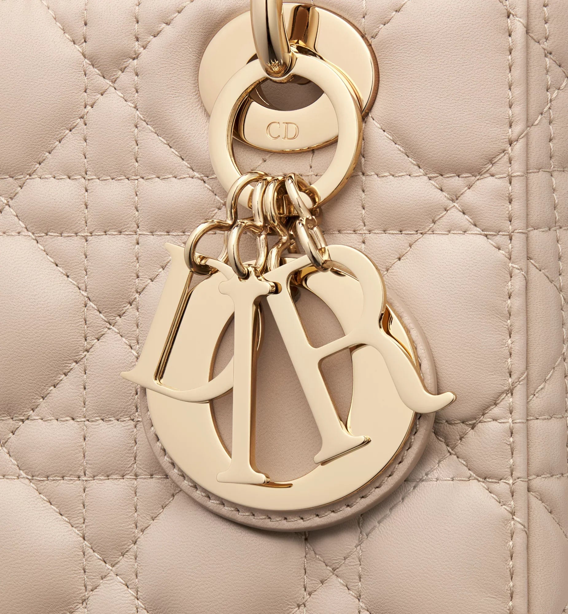 Dior Small Lady Dior Bag - Powder Beige Cannage Lamskin