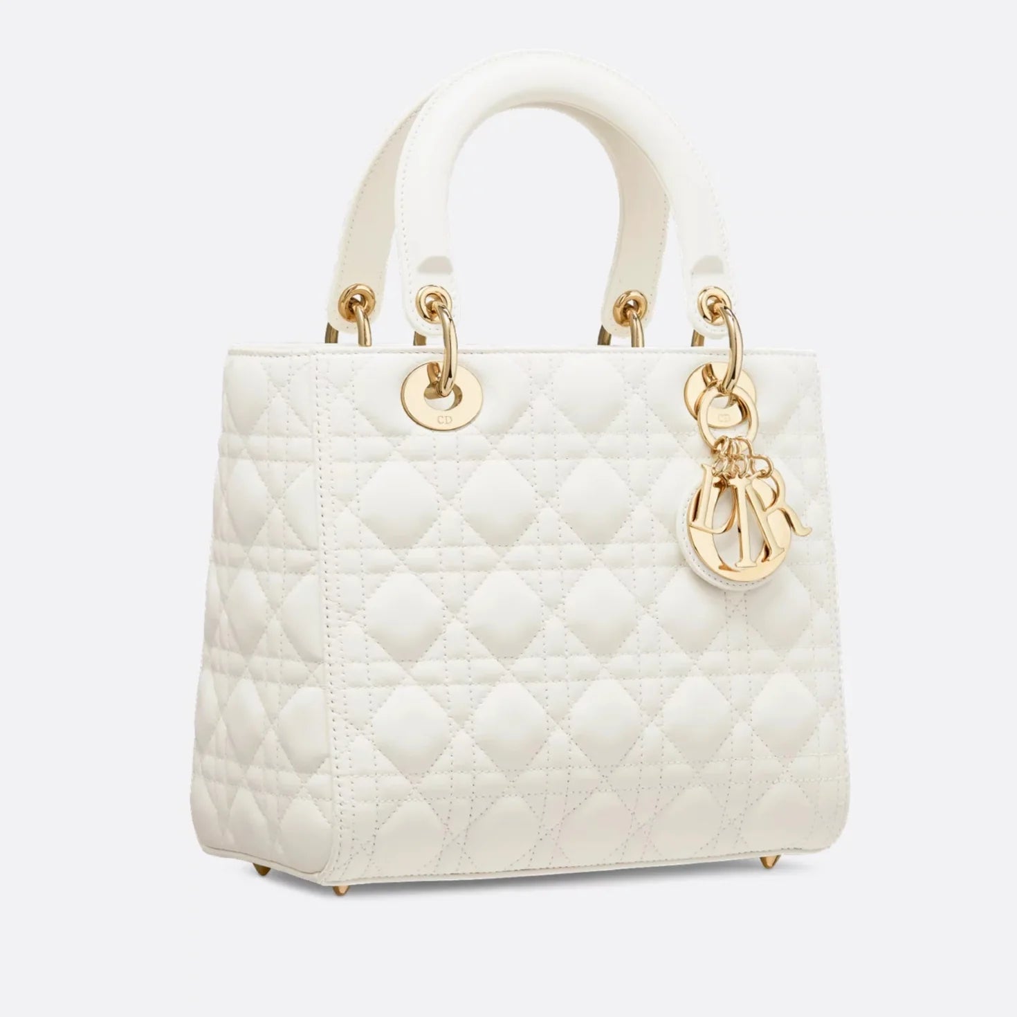 Dior Medium Lady Dior Bag - Latte Cannage Lambskin