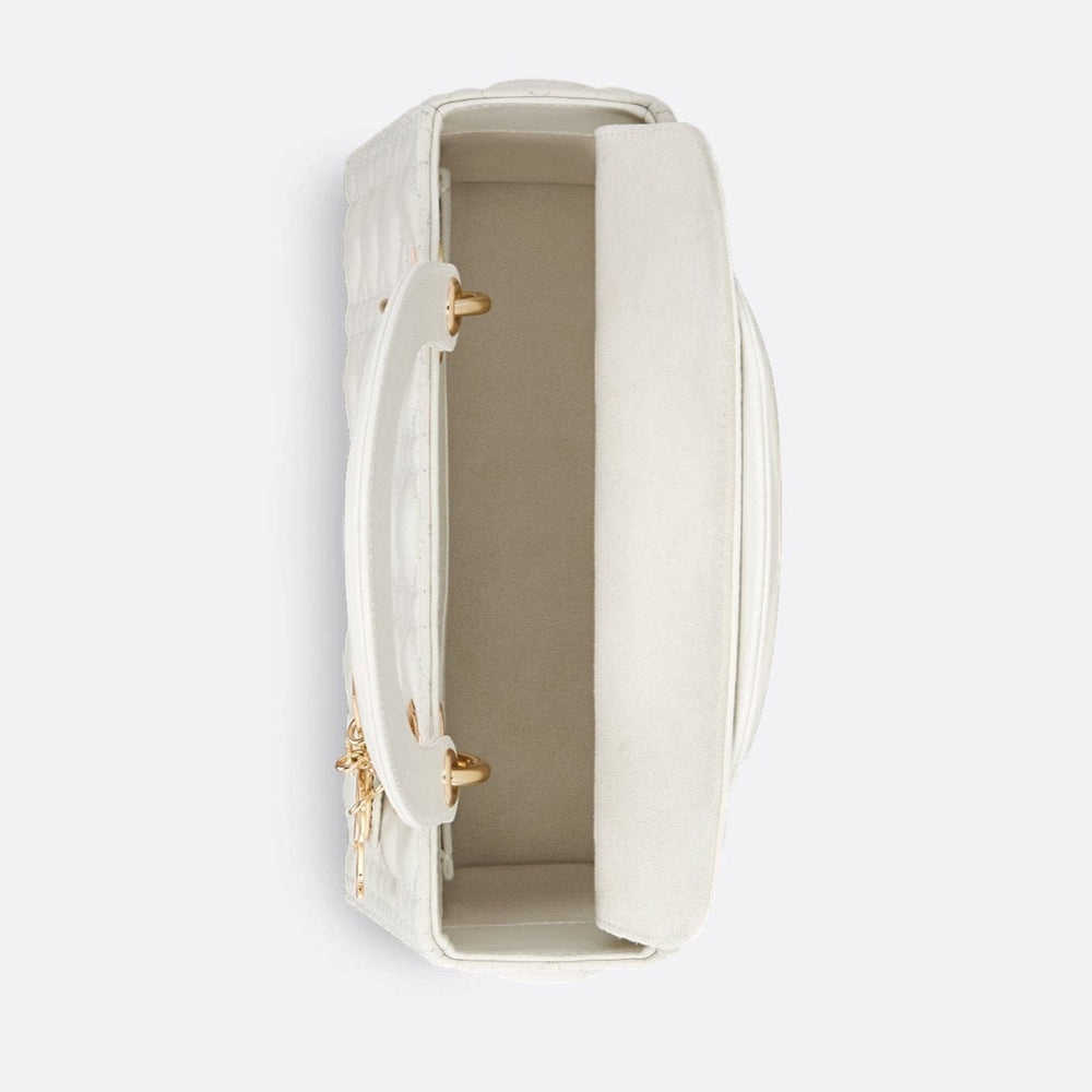 Dior Medium Lady Dior Bag - Latte Cannage Lambskin