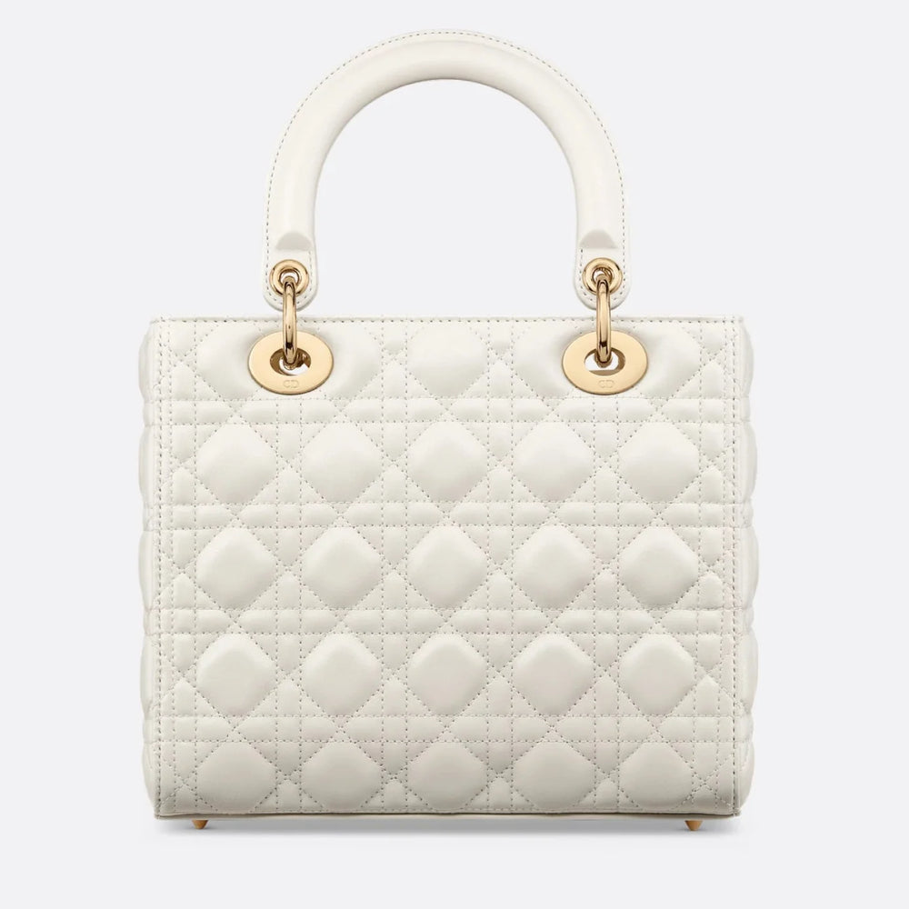 Dior Medium Lady Dior Bag - Latte Cannage Lambskin