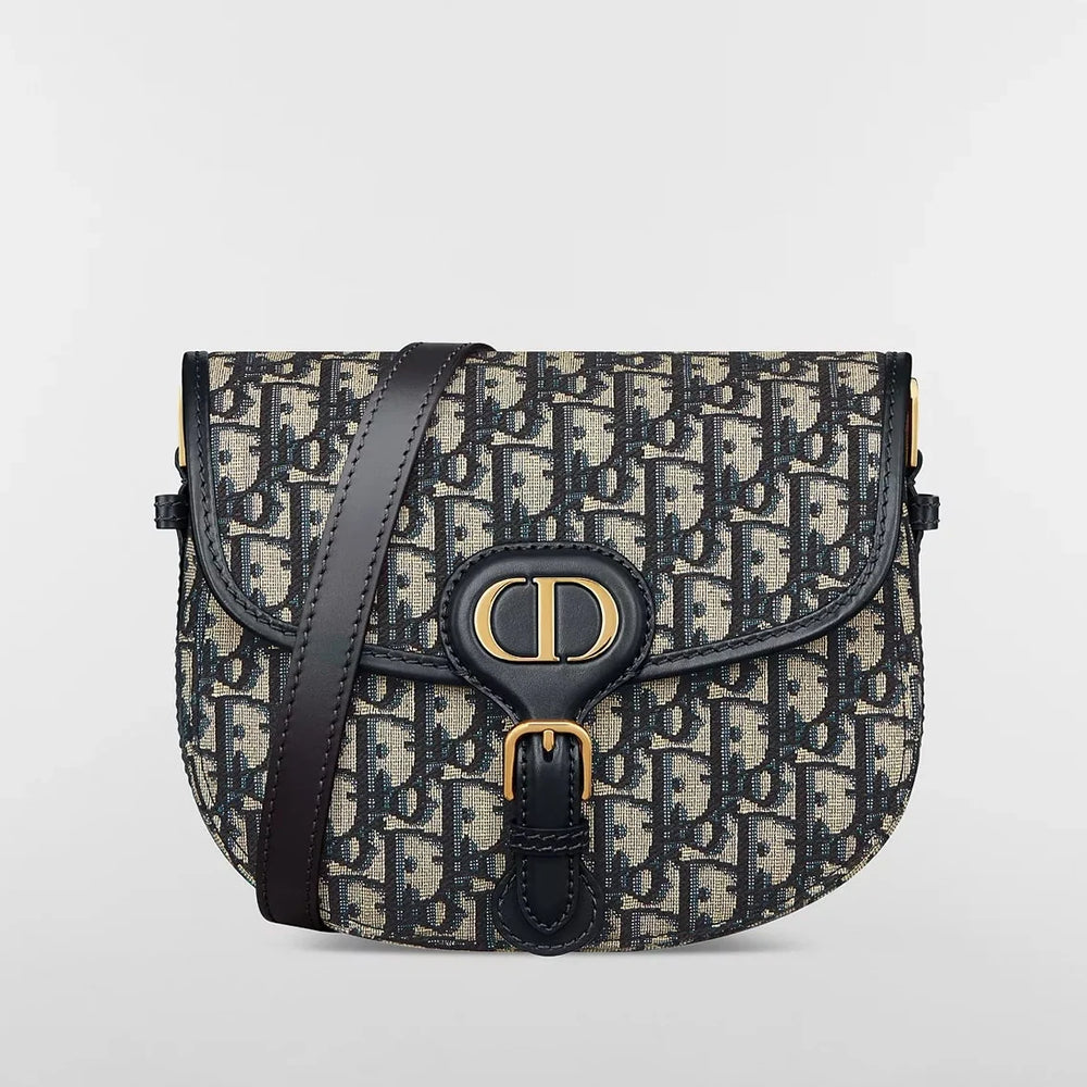 Dior Medium Dior Oblique Jacquard Bobby Bag - Blue