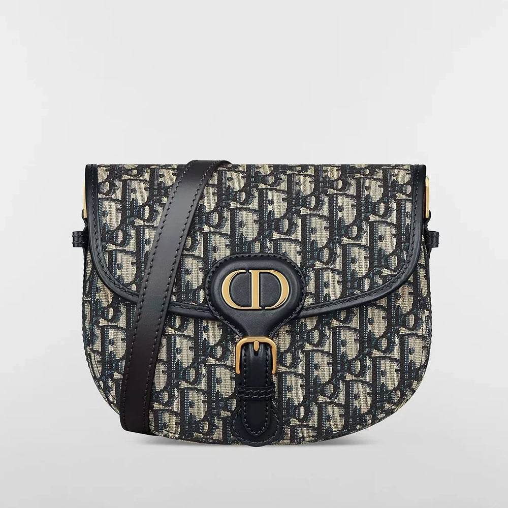 Dior Medium Dior Oblique Jacquard Bobby Bag - Blue