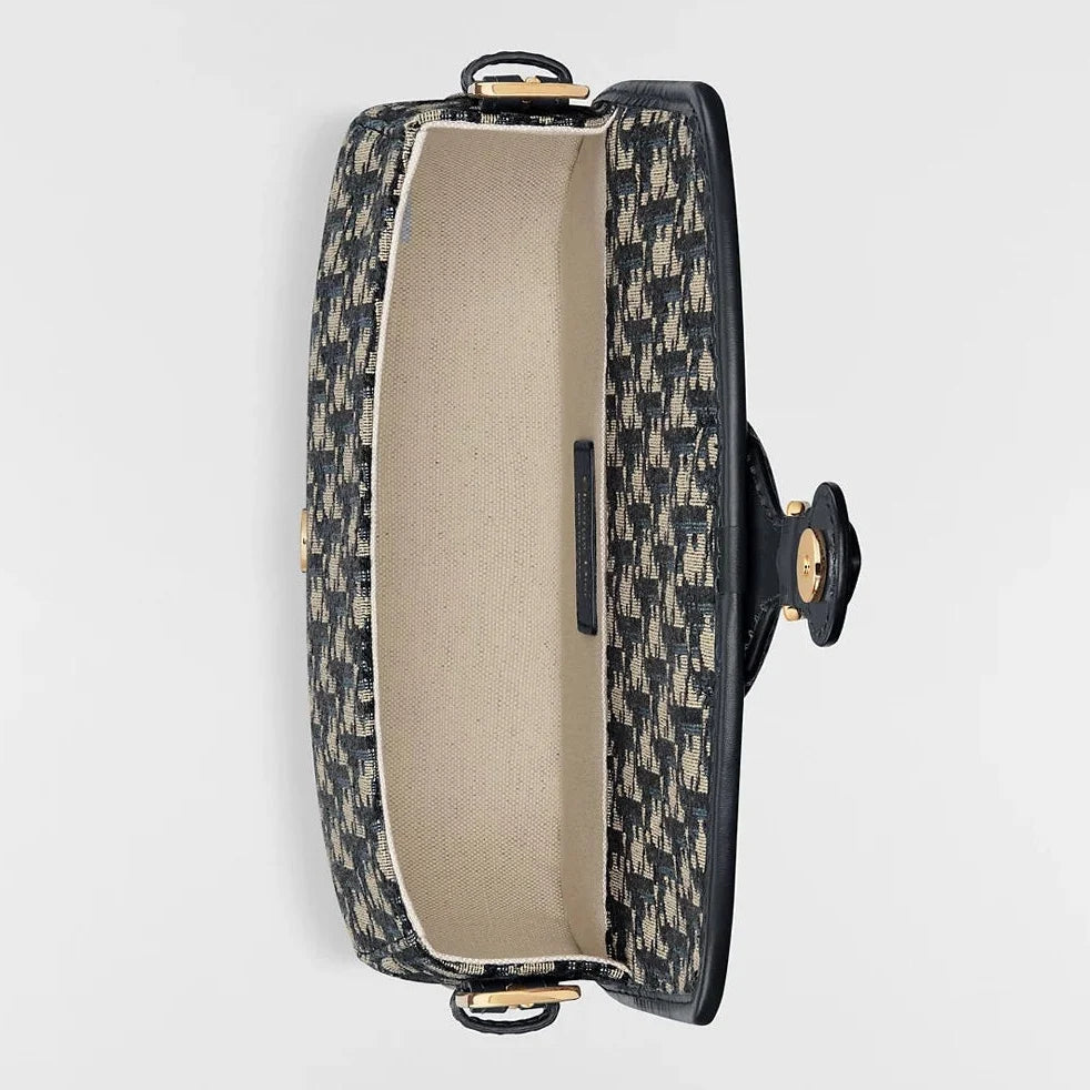 Dior Medium Dior Oblique Jacquard Bobby Bag - Blue