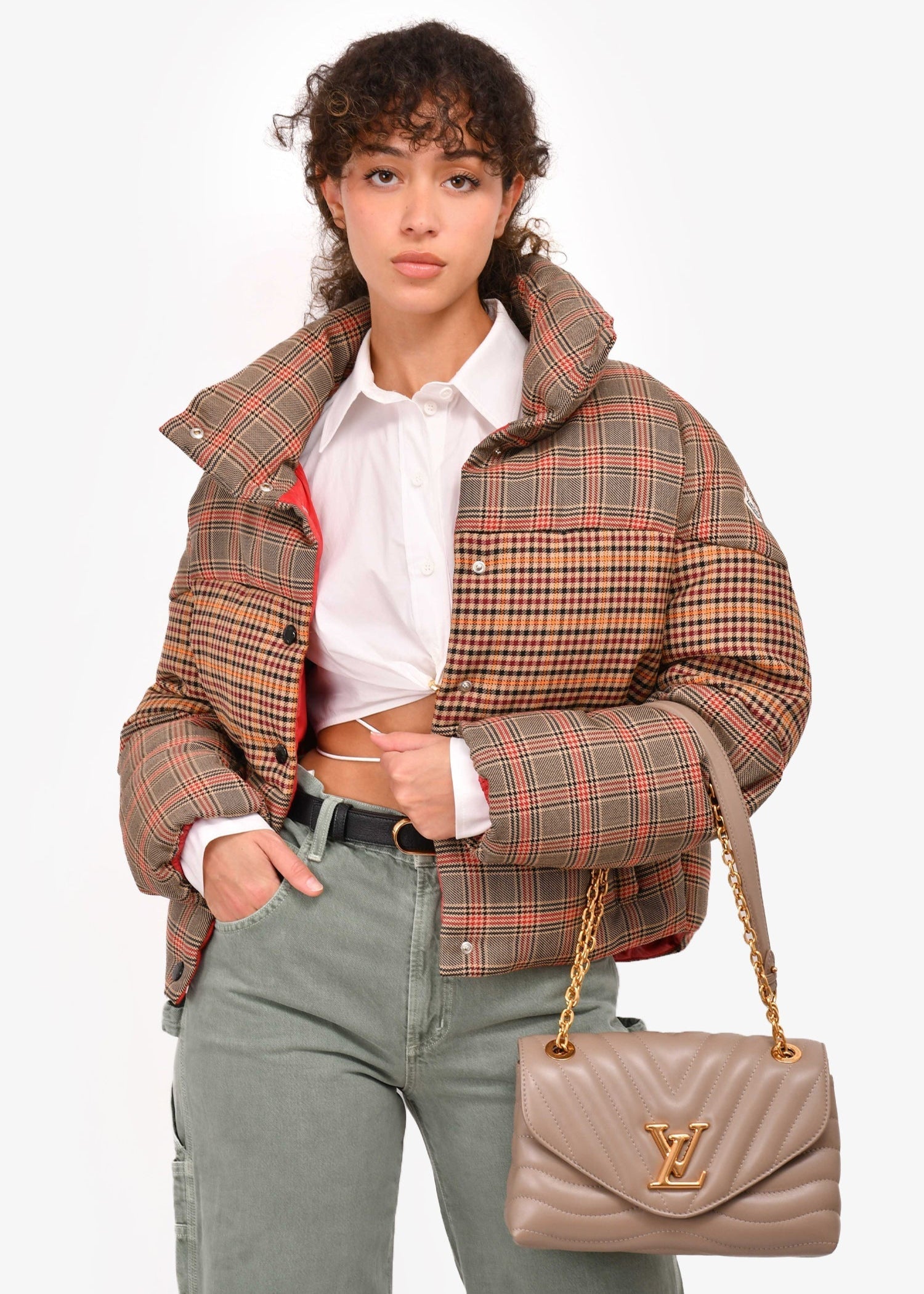 Louis Vuitton New Wave Chain Bag MM - Taupe