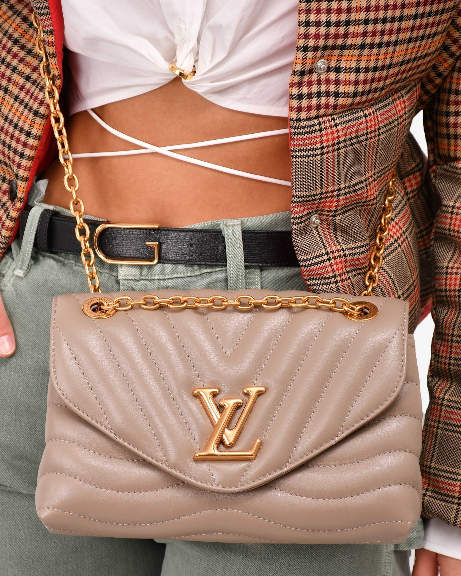 Louis Vuitton New Wave Chain Bag MM - Taupe