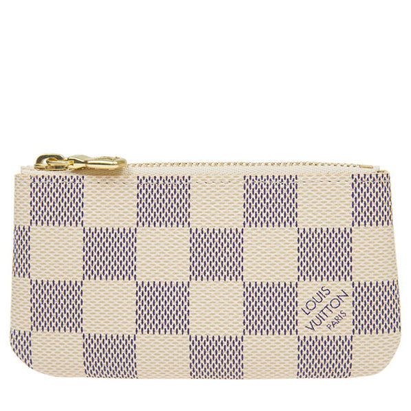 Louis Vuitton Damier Azur Key Pouch - White