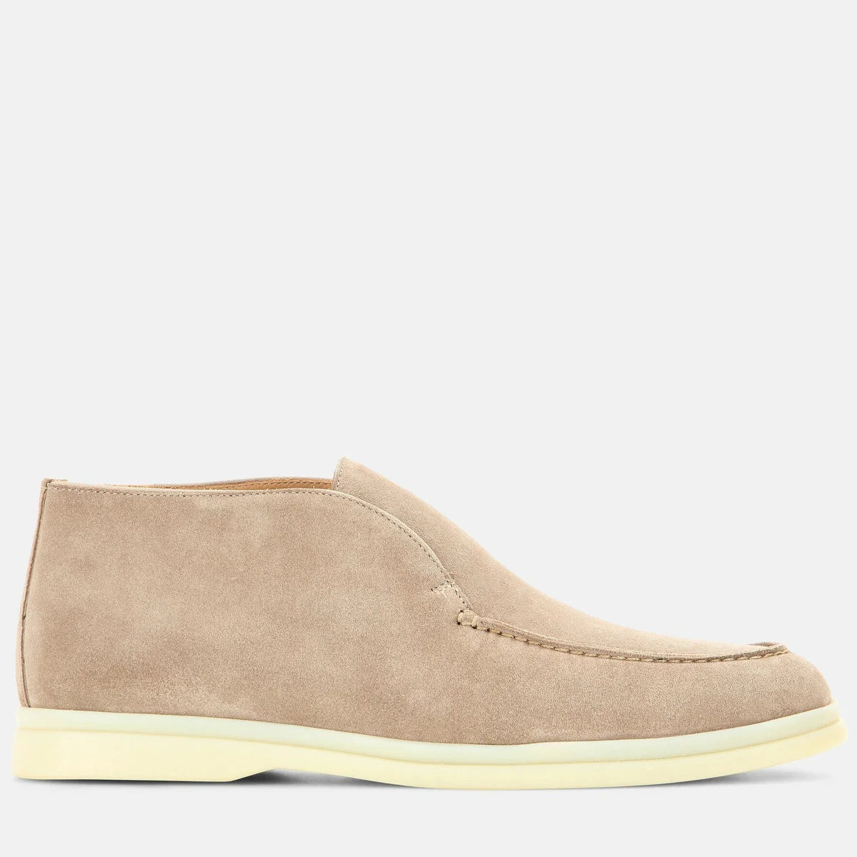 Loro Piana Open Walk Suede Ankle Boots - Beige